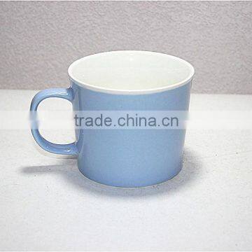 380 CC Multi Color Ceramic Cute Soup Mugs With Glaze With Handle photo-3