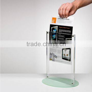 High Quality Clear Acrylic Sign Holder/Table Stand Menu Holder A4 A5