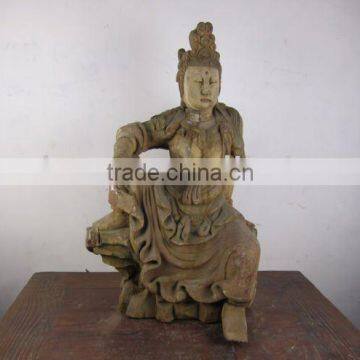 chinese antique wooden buddha