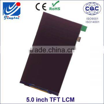 Shenzhen supplier lcd panel 5 inch tft flexible lcd screen with 380cd/m2 brightness