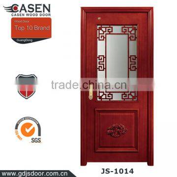 China style walnut veneer engineering wood door