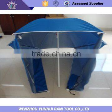 Fiberglass rib & steel pole wing canopy beach umbrellas