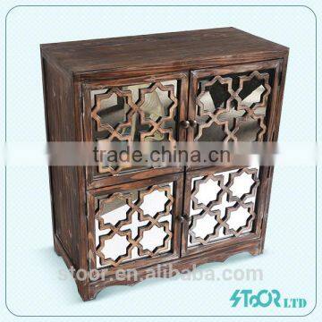 Hot natural solid wood closet cabinet with drawers