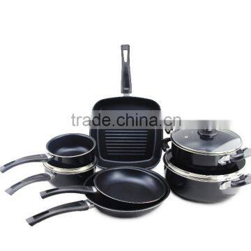 Aluminum Cookware Set of Nonstick Pan and Pots Fry Pan Grill Pan Sauce Pan Stock Pot (ZS-C3511)