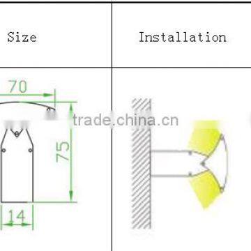 aluminium channel with mounting clips