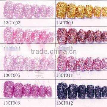 New arrive hotsale sequin glitter nail tips