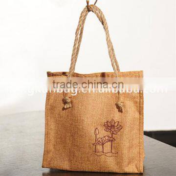 2015 eco friendly reusable jute shopping bag