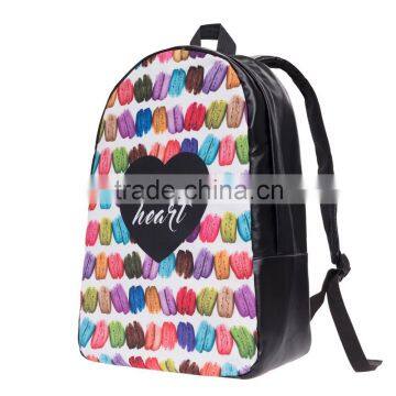 OEM High Quality 3D Print Custom Polyester Cartoon School Bag