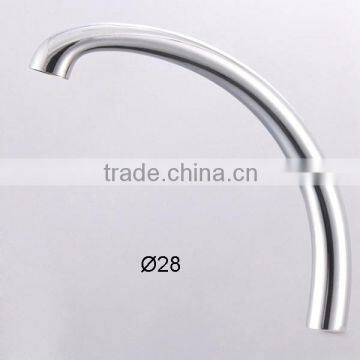 28MM Diameter Kitchen Faucet Spout, Brass / S.S Material Faucet Spout, J Shape