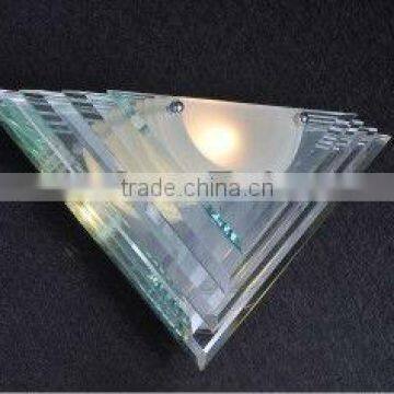 Clear Glass Triangle Wall Lamp Manufactures MB3122A