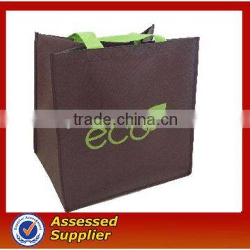 silk print logo of non woven shopping bags