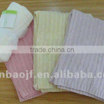 100% cotton knit baby blanket 1007