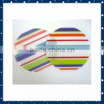 clear hard round design pvc placemat