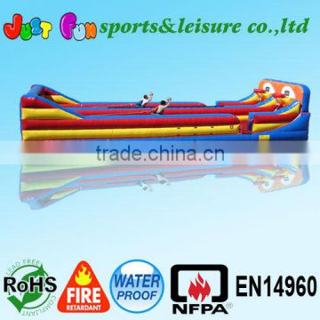 Hot sale Two lane inflatable bungee run,bungee hoop shootout