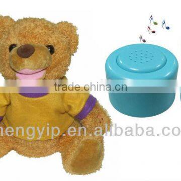 ABS plactic custom talking dolls with recording voice box for plush toy