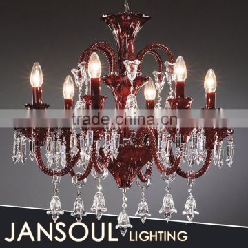 Classic and luxury modern coloured hand blown murano glass chandelier