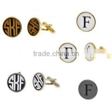 Monogram cuff link gift for father's day