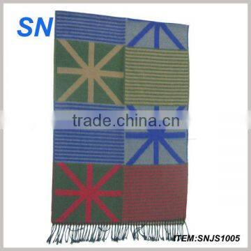 latest fashion UK flag scarf for ladies winter warm