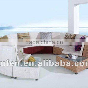 rattan sofa outdoor semi circle furniture sofa