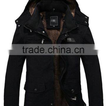 Warm Jackets Parka Outerwear Fur lined Winter thicken Long Coat Hooded mens jackets