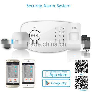 Easy to Setup and Install GSM Smart Alarm System Home Security Stylish Design with Touch Keypad SMS Alert PIR Motion Sensor