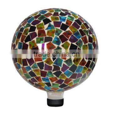10' Hollow Outdoor Mosaic Glass Gazing Ball