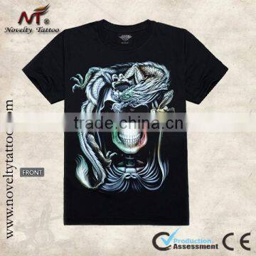 Y-100205 Alarming Pattern - Luminous Tattoo T-shirt Tshirt