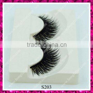 Fashion New False Eyelash Hand Made Synthetic Double Layer Premiun Lashes Supplier photo-5