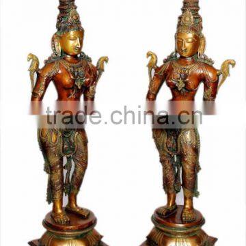 Brass Deeplaxmi Pair 32" photo-2