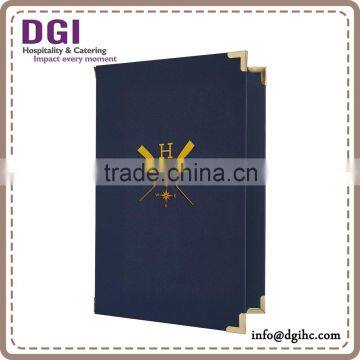 a4 leather presentation folder for hotel, food food menu board