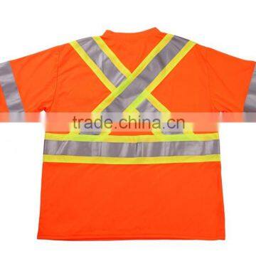 Orange Reflective Tape Safety T Shirt Cheaper Price China Manufacturer