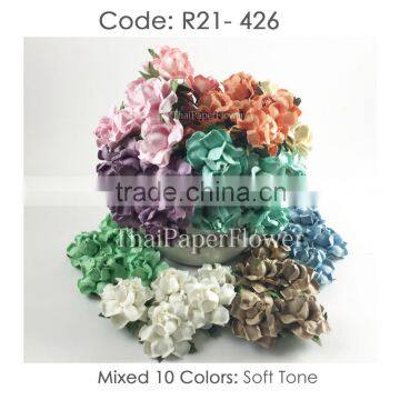 Handmade Mulberry Paper Flower, Wedding Party, Scrap-booking Crafts, Wholesale 21/426 photo-2