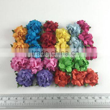 Cream Pink Handmade Mulberry Paper Flower, Wedding Party, Scrap-booking Crafts, Wholesale 21/612 photo-2