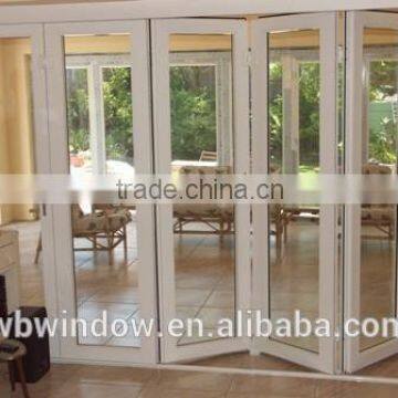 Standard size uPVC horizontal sliding glass folding doors,uPVC house doors