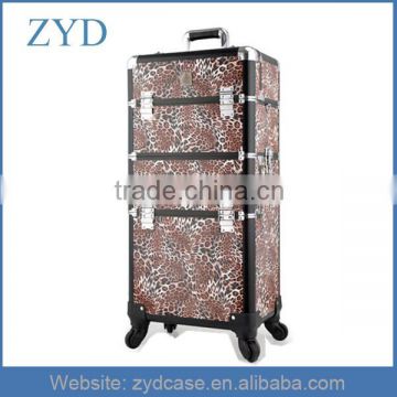 Grooming Leopard Pattern Aluminum Barber Tool Case ZYD-HZ82209