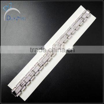 Hip Hop High Quality Fashion Pave Link Bracelets photo-2