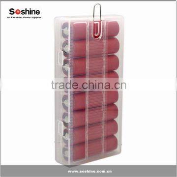 8 Cell 18650 Battery Storage Case: Transparent photo-3