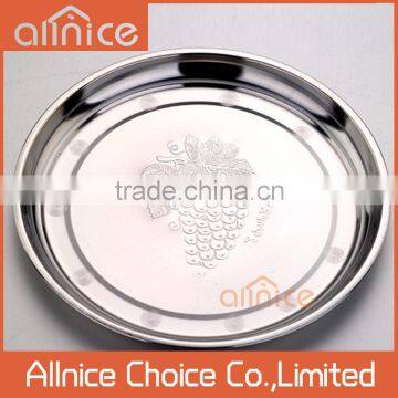 Allnice Africa stainless steel fruit tray/stainless steel embossed serving platter