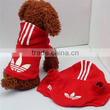 Pet hooded coat clothes for doggie Stars and Stripes design dog outwear