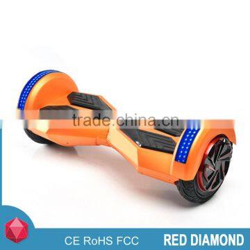 2 Wheels 8" powered gold smart drifting scooter with side led light