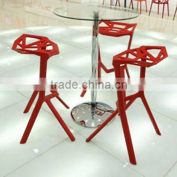 wholesale plastic chairs/plastic bar stool/stackable bar stool1504