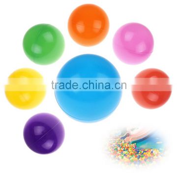 All year hot sale Crazy 100 pcs Ball Soft Ocean Ball / Colored Hollow Plastic Ball Baby For Kid Toy Swim Pit Ball