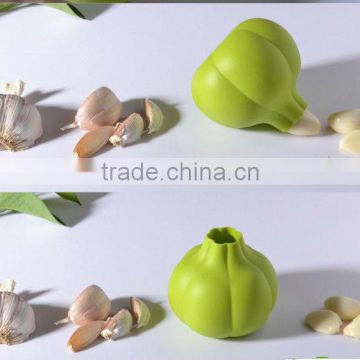 magic round garlic shaped silicone garlic peeler for kitchenware