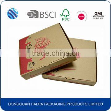 6 inch kraft corrugated mini pizza box wholesale