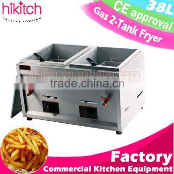 lpg tornado potato deep fryer stainless steel gas chicken fryer for restaurant