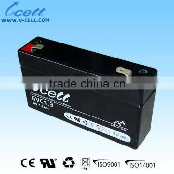 6V 1.3Ah solar power battery manufacturers