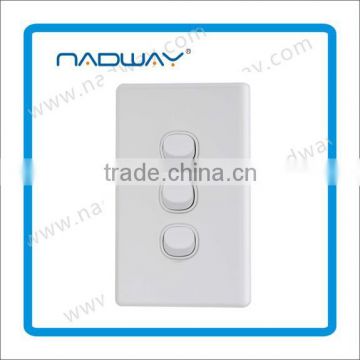 household for civil use vertical THREE gang wall switch