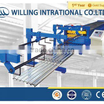 Metal floor deck cold roll forming machine for steel structure manufacture