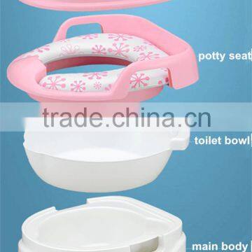 Multifunction Baby Kids Toilet Trainer Seat Plastic Baby Potty photo-6