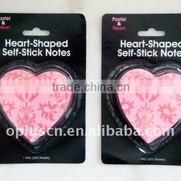 EHEART SHAPE SELF-STICKY NOTES